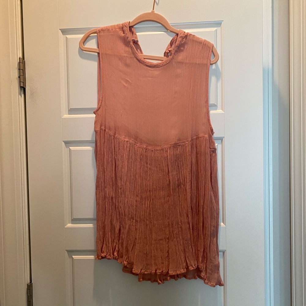 Free people sheer overlay blouse